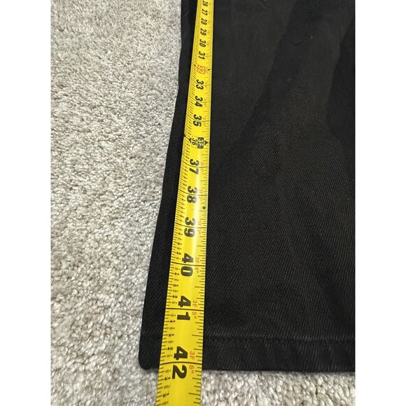 George Men’s Black Jeans Regular Fit Straight Leg 40x30 Cotton Classic 5-Pocket - Picture 5 of 8